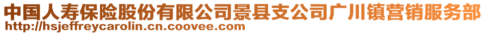 中國人壽保險(xiǎn)股份有限公司景縣支公司廣川鎮(zhèn)營銷服務(wù)部