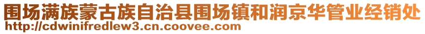 圍場滿族蒙古族自治縣圍場鎮(zhèn)和潤京華管業(yè)經(jīng)銷處