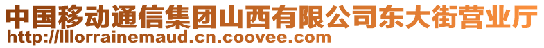 中国移动通信集团山西有限公司东大街营业厅