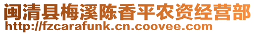 閩清縣梅溪陳香平農(nóng)資經(jīng)營部