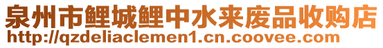 泉州市鯉城鯉中水來(lái)廢品收購(gòu)店