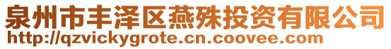 泉州市豐澤區(qū)燕殊投資有限公司