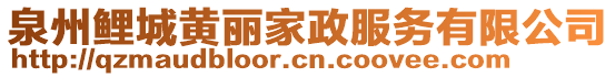 泉州鯉城黃麗家政服務(wù)有限公司