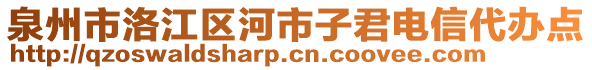 泉州市洛江區(qū)河市子君電信代辦點(diǎn)