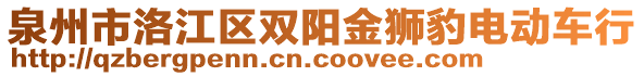 泉州市洛江區(qū)雙陽金獅豹電動車行