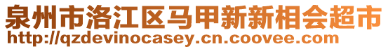 泉州市洛江區(qū)馬甲新新相會(huì)超市