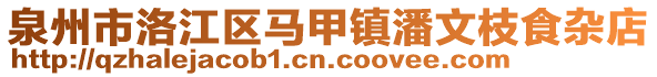 泉州市洛江區(qū)馬甲鎮(zhèn)潘文枝食雜店