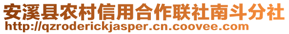 安溪縣農(nóng)村信用合作聯(lián)社南斗分社