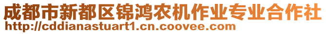 成都市新都區(qū)錦鴻農機作業(yè)專業(yè)合作社