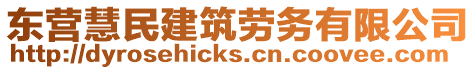 東營慧民建筑勞務(wù)有限公司