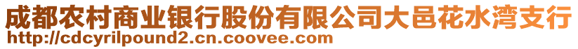 成都农村商业银行股份有限公司大邑花水湾支行