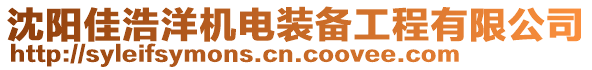 沈陽(yáng)佳浩洋機(jī)電裝備工程有限公司