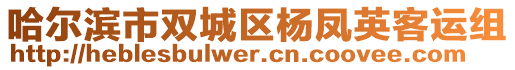 哈爾濱市雙城區(qū)楊鳳英客運(yùn)組