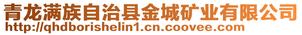 青龍滿(mǎn)族自治縣金城礦業(yè)有限公司