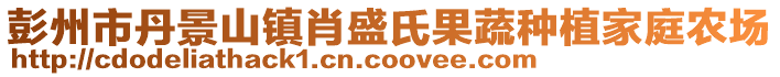 彭州市丹景山鎮(zhèn)肖盛氏果蔬種植家庭農(nóng)場(chǎng)