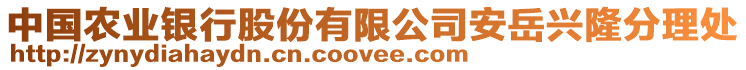 中國(guó)農(nóng)業(yè)銀行股份有限公司安岳興隆分理處