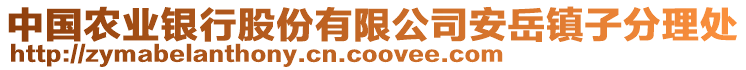 中國農(nóng)業(yè)銀行股份有限公司安岳鎮(zhèn)子分理處