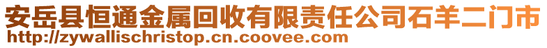 安岳县恒通金属回收有限责任公司石羊二门市