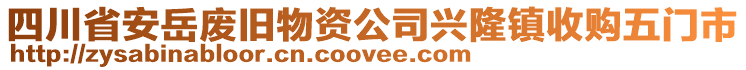 四川省安岳廢舊物資公司興隆鎮(zhèn)收購(gòu)五門(mén)市