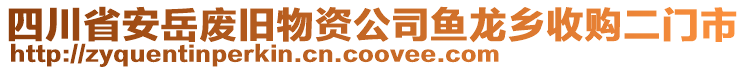 四川省安岳廢舊物資公司魚(yú)龍鄉(xiāng)收購(gòu)二門(mén)市