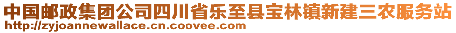 中國郵政集團(tuán)公司四川省樂至縣寶林鎮(zhèn)新建三農(nóng)服務(wù)站