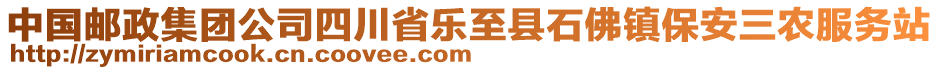 中国邮政集团公司四川省乐至县石佛镇保安三农服务站