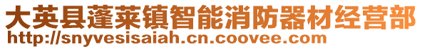 大英縣蓬萊鎮(zhèn)智能消防器材經(jīng)營(yíng)部