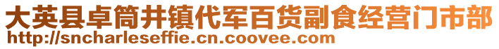 大英县卓筒井镇代军百货副食经营门市部