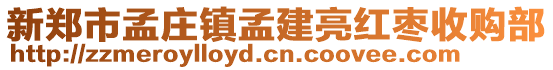 新鄭市孟莊鎮(zhèn)孟建亮紅棗收購部