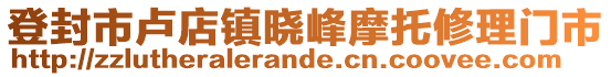 登封市盧店鎮(zhèn)曉峰摩托修理門市