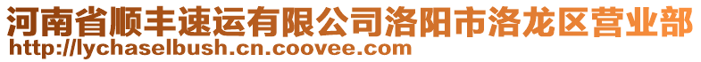 河南省順豐速運(yùn)有限公司洛陽(yáng)市洛龍區(qū)營(yíng)業(yè)部