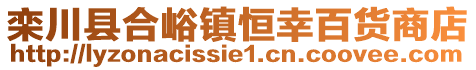 欒川縣合峪鎮(zhèn)恒幸百貨商店
