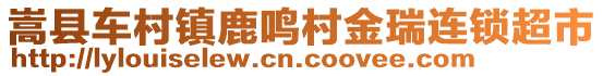 嵩县车村镇鹿鸣村金瑞连锁超市