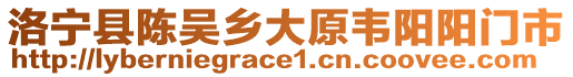 洛寧縣陳吳鄉(xiāng)大原韋陽陽門市