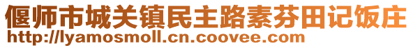 偃師市城關(guān)鎮(zhèn)民主路素芬田記飯莊