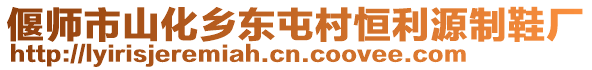 偃师市山化乡东屯村恒利源制鞋厂