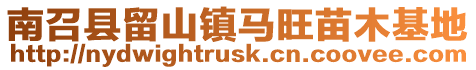 南召縣留山鎮馬旺苗木基地