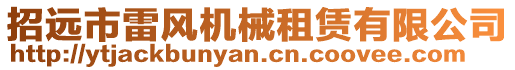 招遠市雷風機械租賃有限公司