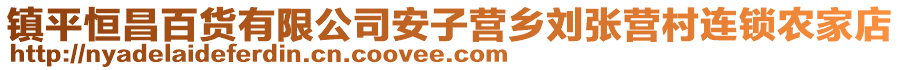 鎮(zhèn)平恒昌百貨有限公司安子營(yíng)鄉(xiāng)劉張營(yíng)村連鎖農(nóng)家店