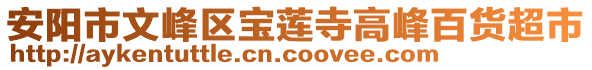 安陽市文峰區(qū)寶蓮寺高峰百貨超市