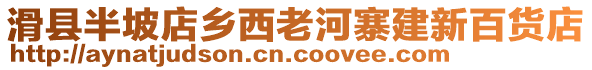 滑縣半坡店鄉(xiāng)西老河寨建新百貨店