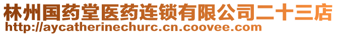 林州國藥堂醫藥連鎖有限公司二十三店