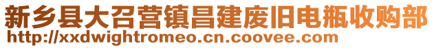 新鄉(xiāng)縣大召營鎮(zhèn)昌建廢舊電瓶收購部