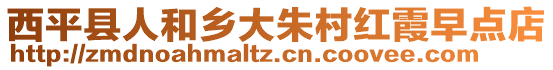 西平縣人和鄉(xiāng)大朱村紅霞早點(diǎn)店