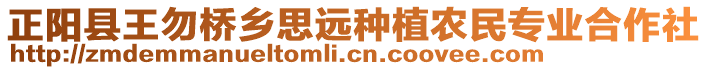 正陽縣王勿橋鄉(xiāng)思遠種植農(nóng)民專業(yè)合作社