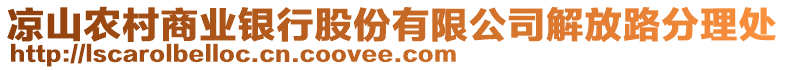 涼山農(nóng)村商業(yè)銀行股份有限公司解放路分理處