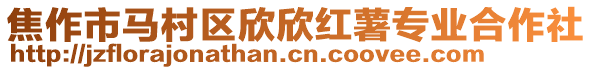 焦作市馬村區(qū)欣欣紅薯專業(yè)合作社