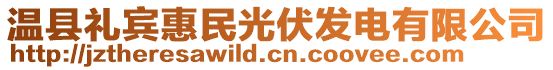 溫縣禮賓惠民光伏發(fā)電有限公司