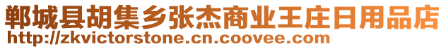 郸城县胡集乡张杰商业王庄日用品店