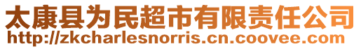 太康縣為民超市有限責任公司